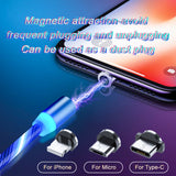 MagnetCharge|Magnetic Charging Cable|Strong Magnetic Alignment|Three-in-One Connectors| Fast Safe Charging -
