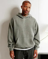 GenZ Cozywear | Hooded Floral Sweatshirt | Floral Print | Front Pockets | Khaki And Grey | Cozy Everyday Layering - Apparel & Accessories > Clothing > Clothing Tops > Hoodies