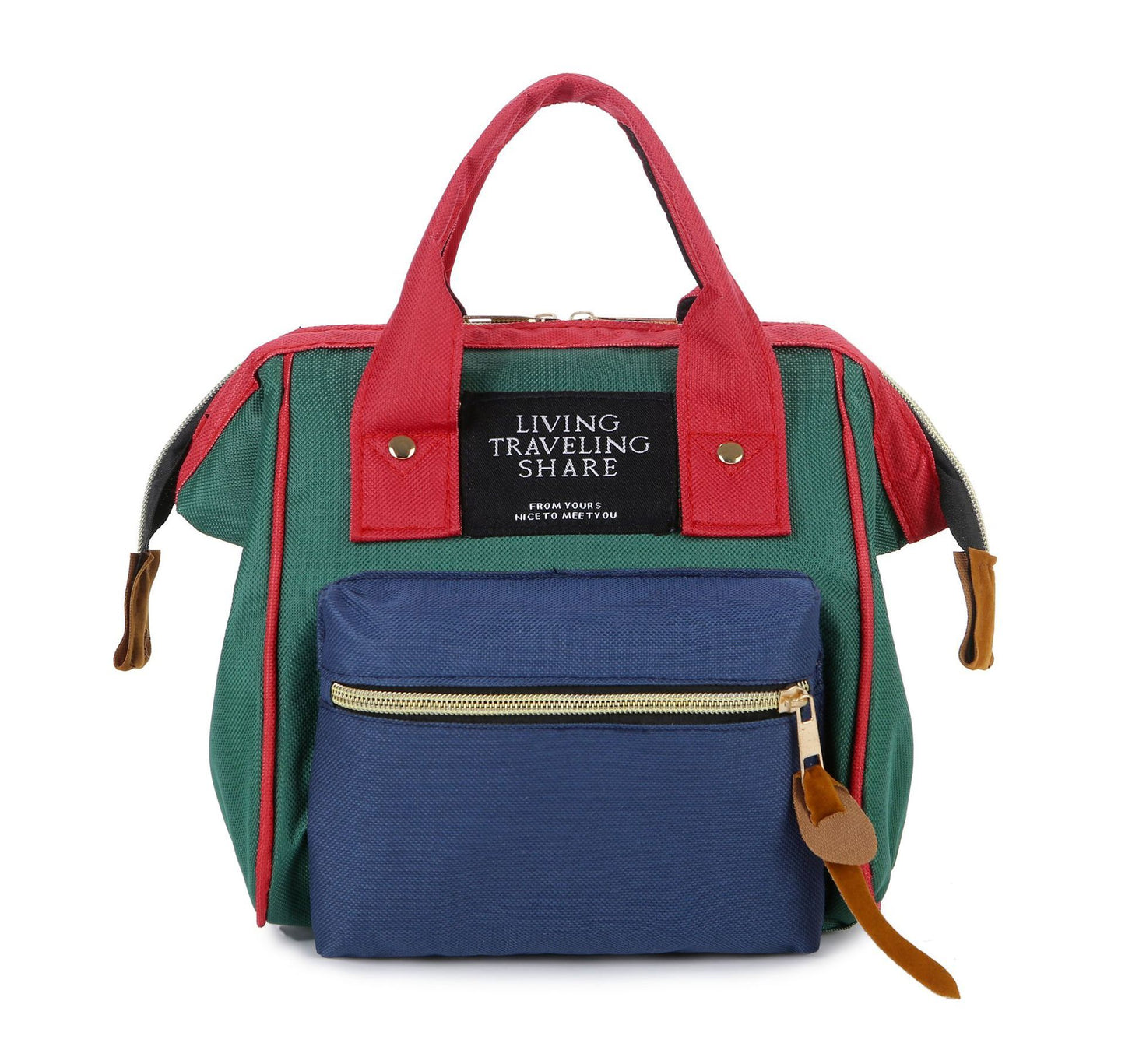 MommyMate | Oxford Backpack | Zipper Closure | Keeps Baby Essentials Organized | Solid Color | Lightweight and Durable -