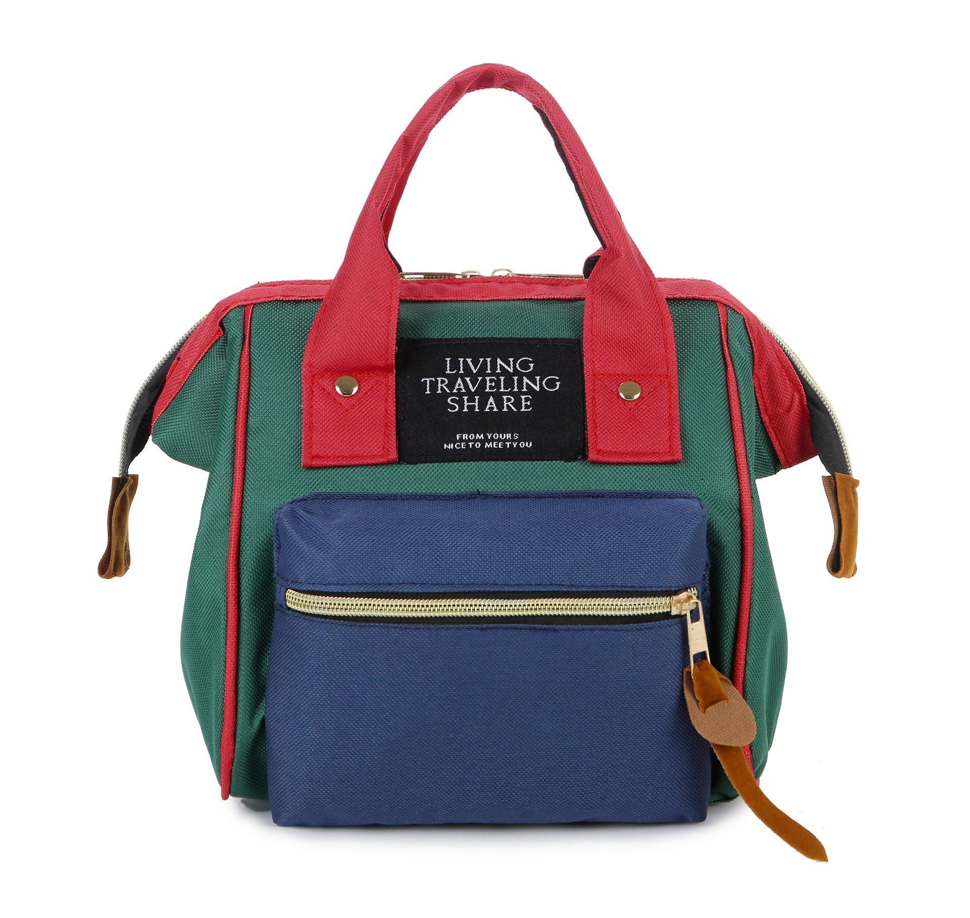 MommyMate | Oxford Backpack | Zipper Closure | Keeps Baby Essentials Organized | Solid Color | Lightweight and Durable -