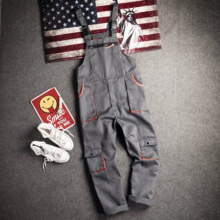 Bib overalls Work Overall Uniforms Men Women Working Coveralls Welding Suit Car Repair Workshop Mechanic Dungarees Men Warehouse