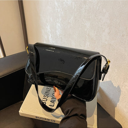 Fashion Women's Shiny Simple Shoulder Bag