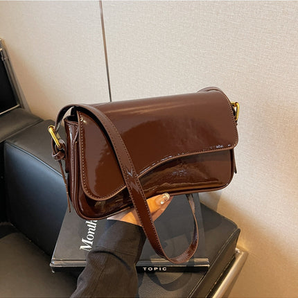 Fashion Women's Shiny Simple Shoulder Bag