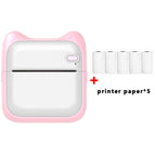 Pink 5 Rolls Of Printing Paper