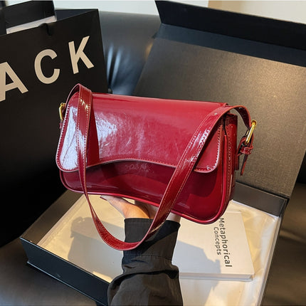 Fashion Women's Shiny Simple Shoulder Bag