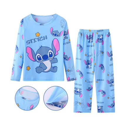 Boy Sleepwear Long sleeved pants Clothes Kids Pajamas Set Baby Girls Pyjamas