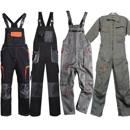 Bib overalls Work Overall Uniforms Men Women Working Coveralls Welding Suit Car Repair Workshop Mechanic Dungarees Men Warehouse