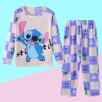 Boy Sleepwear Long sleeved pants Clothes Kids Pajamas Set Baby Girls Pyjamas