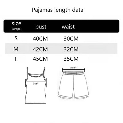 Women Pajamas Sleepwear Pajama Set Camisole Shorts Pink S M L Heart Print Scoop Neck Cami Top Ice Silk Comfortable Casual Summer