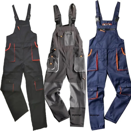 Bib overalls Work Overall Uniforms Men Women Working Coveralls Welding Suit Car Repair Workshop Mechanic Dungarees Men Warehouse