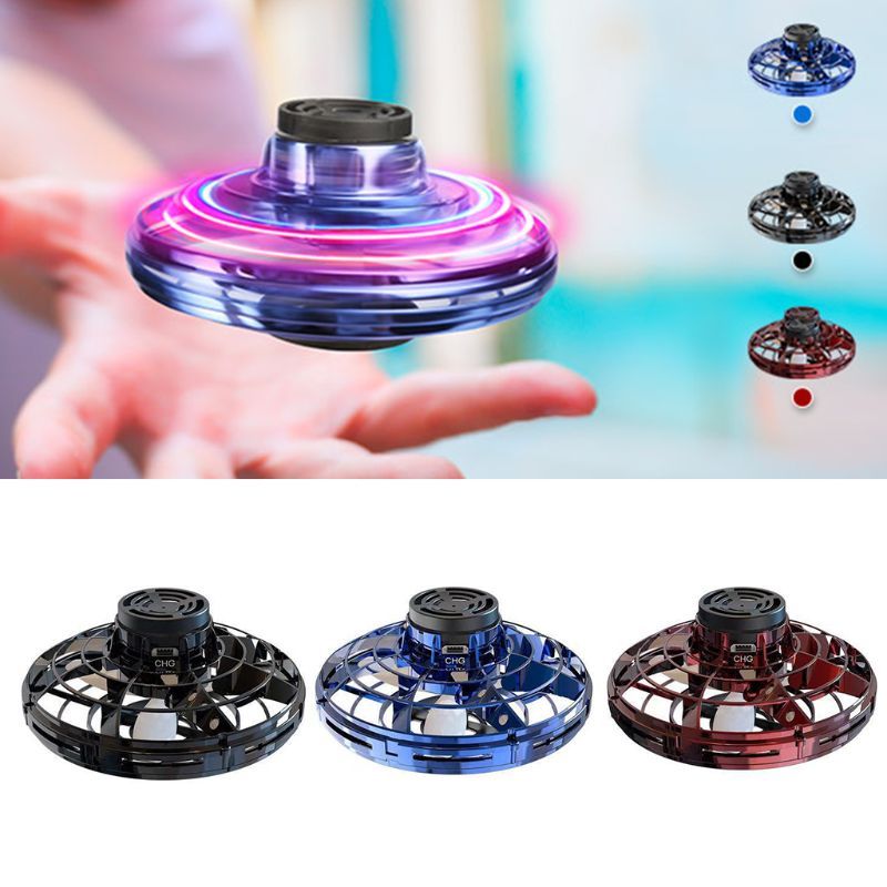 Gufo | Fingertip Gyro Drone | LED UFO Spinner | Safe for Beginners | Kids Fun -