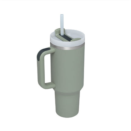 Personalized DIY Straw Coffee Insulation Cup With Handle Portable Car Stainless Steel Water Bottle Large Capacity Travel BPA Free Thermal Mug