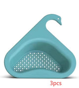 Swan | Sink Hanging Drain Basket | Dry and Wet Separation | Keeps Fruit Fresh | Space-Saving Kitchen Organizer -