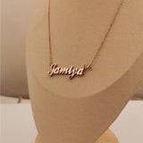 NameCraft | Name Pendant | Diy Name Pendant | Ideal Gift For Her | Gold 40+5cm, Rose Gold 40+5cm | Hypoallergenic Finish -