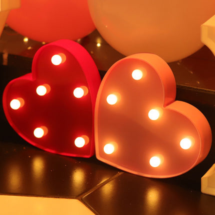 Luminous LED Letter Number Night Light English Alphabet Number Battery Lamp Romantic Wedding Christmas Party Decoration