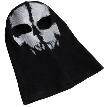 Halloween Skateboard Skull Headgear Scar