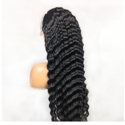 Human Hair 28 30 Deep Wave Lace Frontal Wigs 13 4 Front Wigs