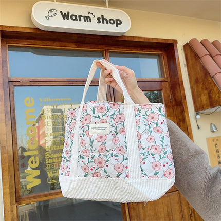 Quilted Patchwork Retro Flower Handbag Commuter