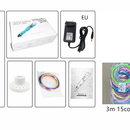 Children's 3d Printing Pen Three-dimensional Brush Toy Set