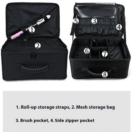 Upgraded Professional Makeup Artist Outdoor Makeup Bag
