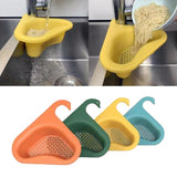 Swan | Sink Hanging Drain Basket | Dry and Wet Separation | Keeps Fruit Fresh | Space-Saving Kitchen Organizer -