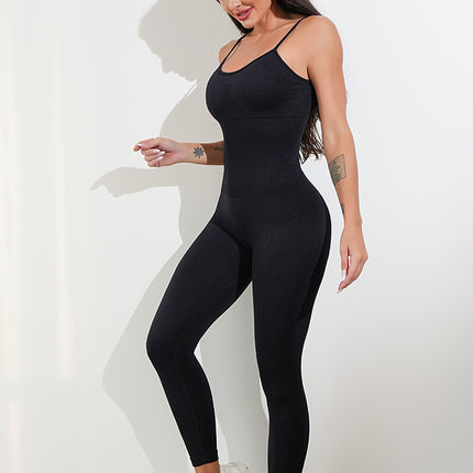 Womens Sexy Unitard One Piece Jumpsuit Spaghetti Strap Tummy Control Rompers Sleeveless Bodysuits Outfits