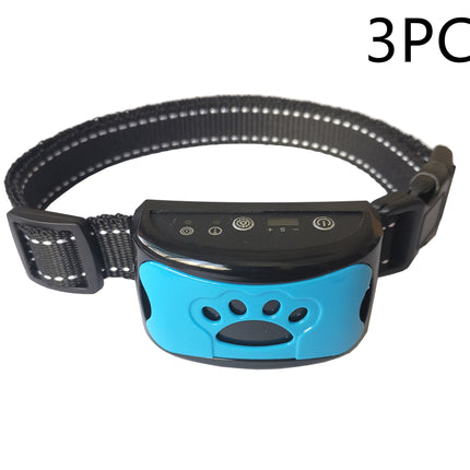 Dog Training Collar Waterproof Electric Pet Remote Control Rechargeable Dogs Trainer Bark Arrester With Shock Vibration Sound