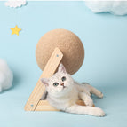 Lshaped cat catching ball