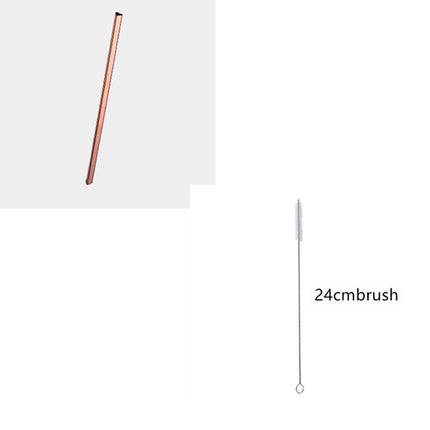 Drinking Straw Reusable Metal Straw Set Heart-shaped Bubble Tea Straws