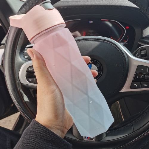 Large Capacity Spray Water Bottle | Leakproof Sports & Fitness Cup for Girls | Portable Travel Drinkware with Handle Strap | Wide-Mouth BPA-Free Plastic - Home & Garden > Kitchen & Dining > Food & Beverage Carriers > Water Bottles