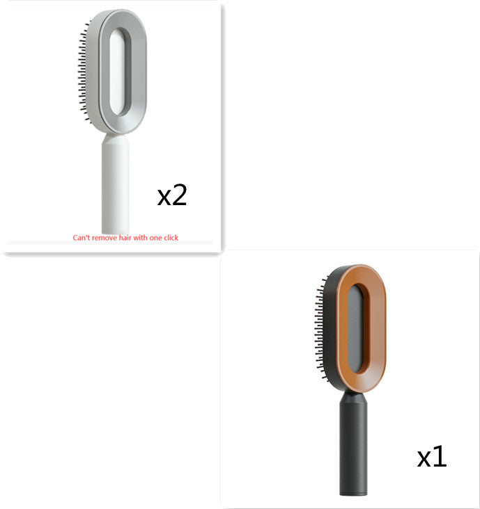 Self-Cleaning Hair Brush for Women | One-Click Cleaning Detangling Comb | 3D Air Cushion Scalp Massage Brush | Anti-Static, No-Pull Hairbrush | Pain-Free Detangling for All Hair Types | Optional Wall-Mounted Storage - Health & Beauty > Personal Care > Hair Care > Hair Styling Tools > Combs & Brushes > Paddle Hairbrushes