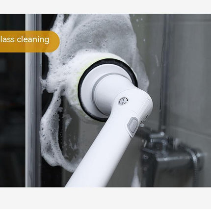 Electric Scrubber Cleaning Wall Long Handle Elbow Telescopic Multifunction Cleaning Brush