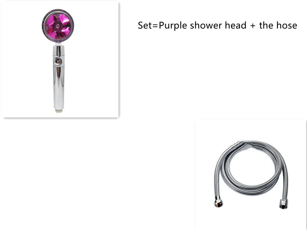 High-Pressure Water-Saving Shower Head | 360° Rotating Turbo Fan Spray Nozzle | ABS Pressurized Shower with Filter | Chrome Round Fixed Head - Hardware > Plumbing > Plumbing Fixture Hardware & Parts > Shower Parts > Shower Heads > Handheld Shower Heads