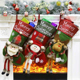 Holiday Stockings | Stocking Set | 3D Plush | Oversized 18 by 10 | 18 by 10 inches | Tree Pendants and Gift Stuffing -