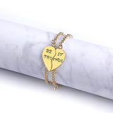 Good Friend | Bracelet | Love Heart Motif | Unisex Zinc Alloy | Gold and Silver | Expresses Friendship and Style -