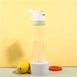 Large Capacity Spray Water Bottle | Leakproof Sports & Fitness Cup for Girls | Portable Travel Drinkware with Handle Strap | Wide-Mouth BPA-Free Plastic - Home & Garden > Kitchen & Dining > Food & Beverage Carriers > Water Bottles