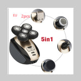 NovaGroom | 5-In-1 Shaver | Five Floating Blades | Nose And Beard Trimmer | Black | Close Head And Face Grooming -