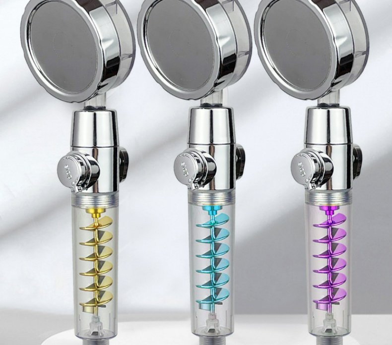 Internet Celebrity | Shower Head | Twin Turbo | Powerful Pressure | Blue | Multiple Modes -