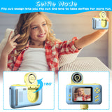 KidVue | Kids Digital Camera | Flip Lens | 32GB Card Included | Blue | Easy Kid Photos And Videos Anywhere -