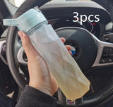 Large Capacity Spray Water Bottle | Leakproof Sports & Fitness Cup for Girls | Portable Travel Drinkware with Handle Strap | Wide-Mouth BPA-Free Plastic - Home & Garden > Kitchen & Dining > Food & Beverage Carriers > Water Bottles