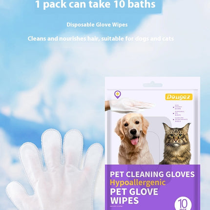 Dry Cleaning Disinfecting Paper Deodorant Pet Supplies Pet Disposable Gloves