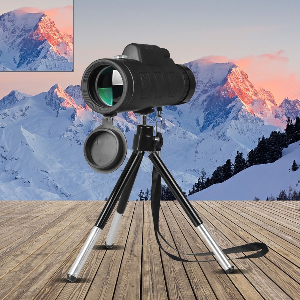 Universal | Monocular Telescope | 40x60 Magnification | Compass and Phone Clip Tripod | Portable Outdoor Viewing -