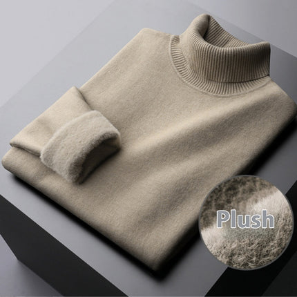 Turtle Neck Winter Sweater Women Elegant Thick Warm Female Knitted Pullover Loose Basic Knitwear