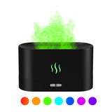 ZenFlame | Ultrasonic Humidifier | Usb Powered | Essential Oil Diffuser | Rgb Flame | Aromatherapy Night Light -