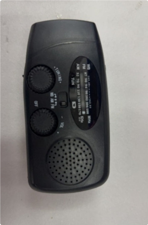 SolarPulse | Hand Crank Radio Flashlight | Usb Charging | Solar Powered | Red | Reliable Outdoor Power -