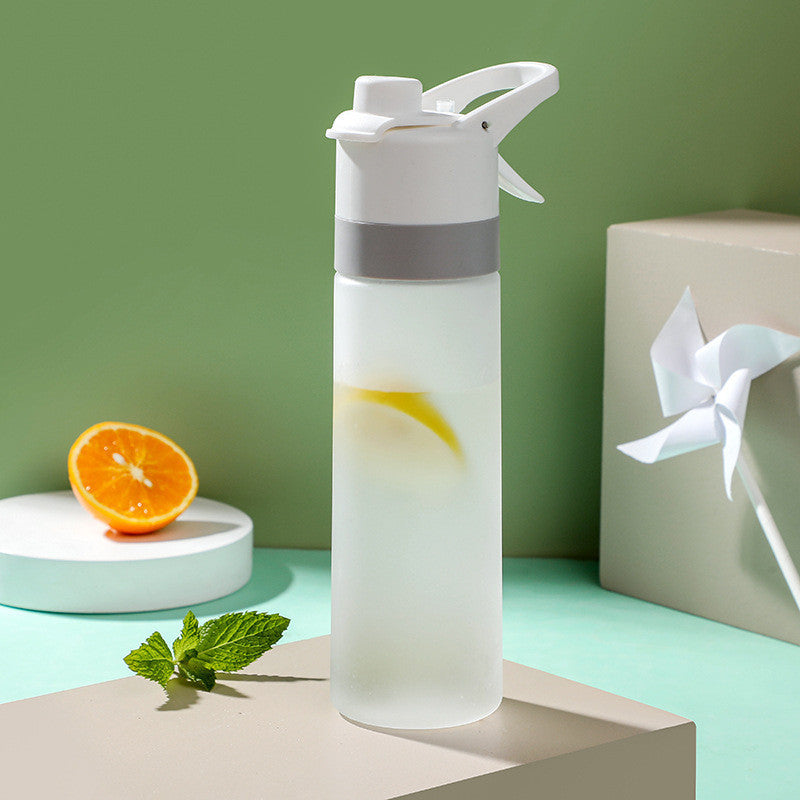 Large Capacity Spray Water Bottle | Leakproof Sports & Fitness Cup for Girls | Portable Travel Drinkware with Handle Strap | Wide-Mouth BPA-Free Plastic - Home & Garden > Kitchen & Dining > Food & Beverage Carriers > Water Bottles