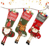 Holiday Stockings | Stocking Set | 3D Plush | Oversized 18 by 10 | 18 by 10 inches | Tree Pendants and Gift Stuffing -