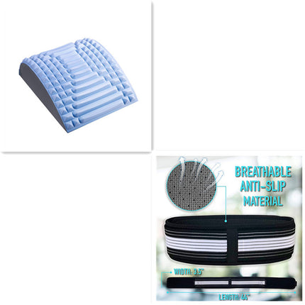 Back Stretcher Pillow Neck Lumbar Support Massager For Neck Waist Back Sciatica Herniated Disc Pain Relief Massage Relaxation