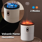 Volcanic Flame Aroma Essential Oil Diffuser USB Portable Jellyfish Air Humidifier Night Light Lamp Fragrance Humidifier -
