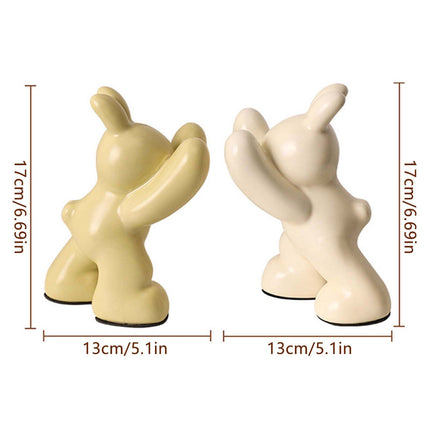 Decorative Ceramic Book Ends Creative Animal Figurine Book Ends Stands Suitable For Hold Cds Dvds Magazines